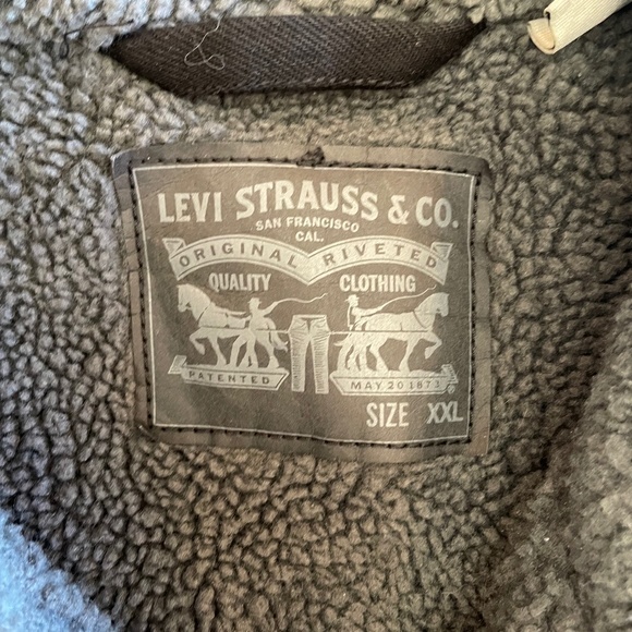 Levi’s Sherpa Trucker Jacket | Duvall Denim (Black) | XXL - Picture 6 of 6